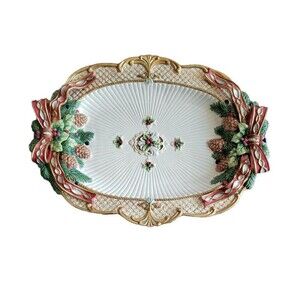 Fitz and Floyd Classics FLORENTINE CHRISTMAS 19" SERVING PLATTER Circa 1998-2002
